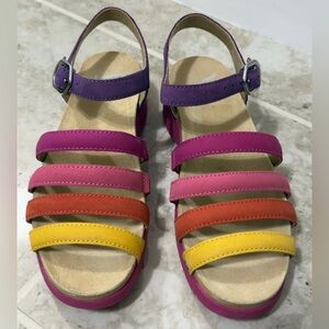 DANSKO Roxie Women’s Sandals In Multi Color (Size 37).